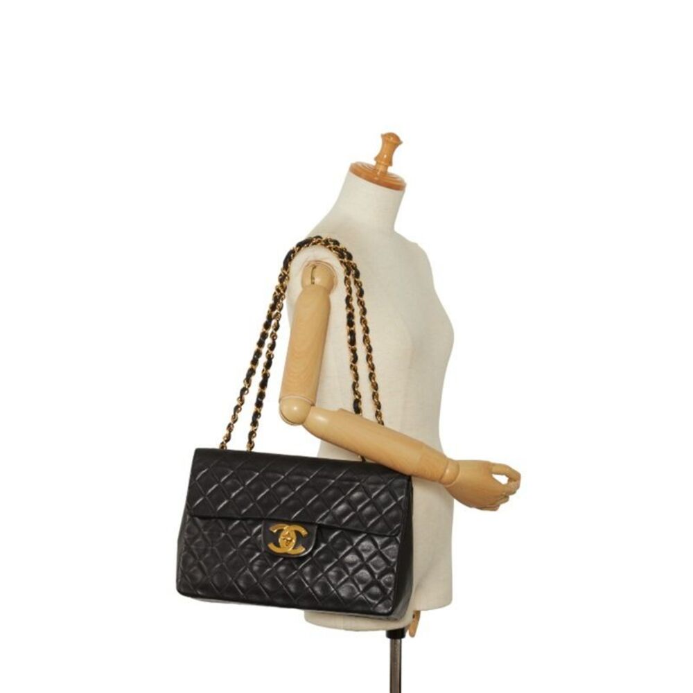Chanel Timeless Black Leather Shoulder Bag (Pre-Owned) - Picture 8 of 12